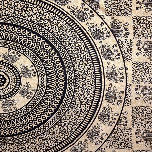 Elephant Mandala Tapestry 84" x 94" - Image 2