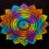 Tye Dye Mandala Tapestry 82" x 90" - Image 2