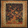 Vertical Tree of Life Tapestry on Black 88" x 106" - Image 2