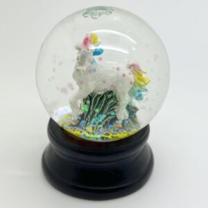 Mini Rainbow Unicorn Waterglobe