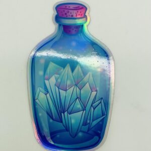 Holographic Crystal Jar Sticker