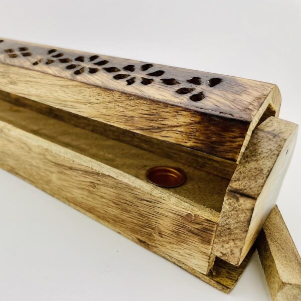 Carved Wooden Box Burner - Image 3