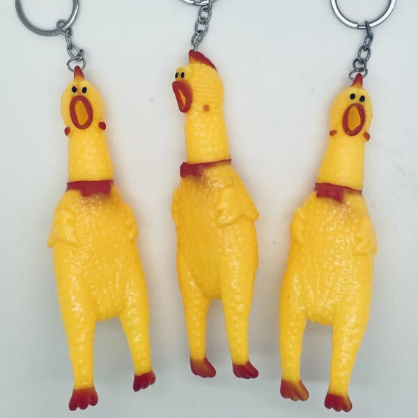 Rubber Chicken Keychain - Image 2