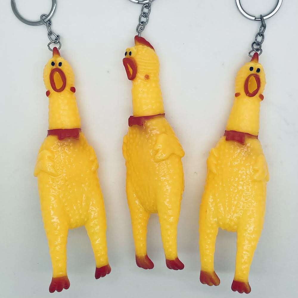 Rubber Chicken Keychain