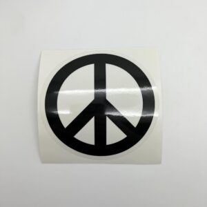 Classic Black Peace Sign Sticker