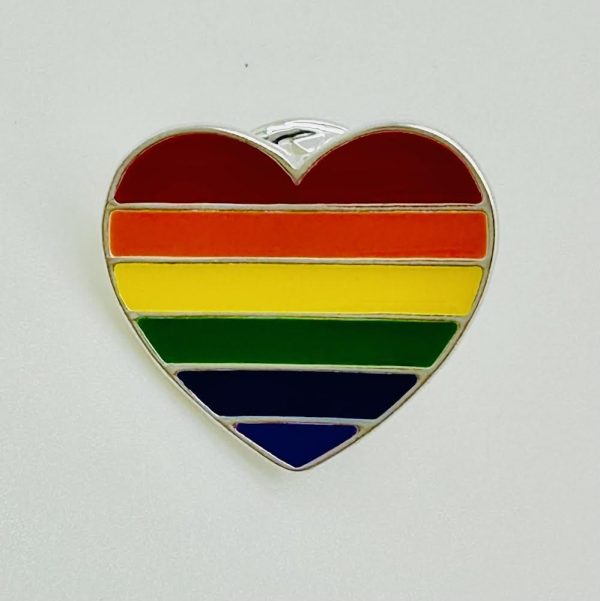 Rainbow Heart Pin