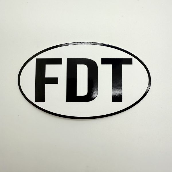 FDT Black & White Sticker